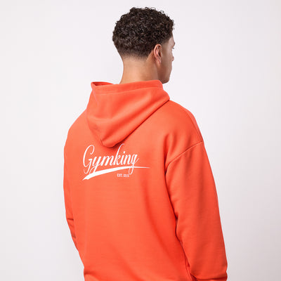 Gym King College Lightweight Hoodie - Lava Orange