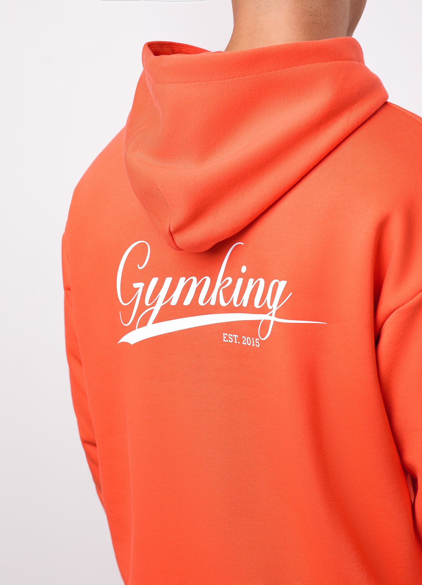 Gym King College Lightweight Hoodie - Lava Orange