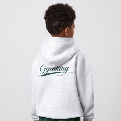 Gym King Older Kids College Lightweight Hoodie - Snow Marl