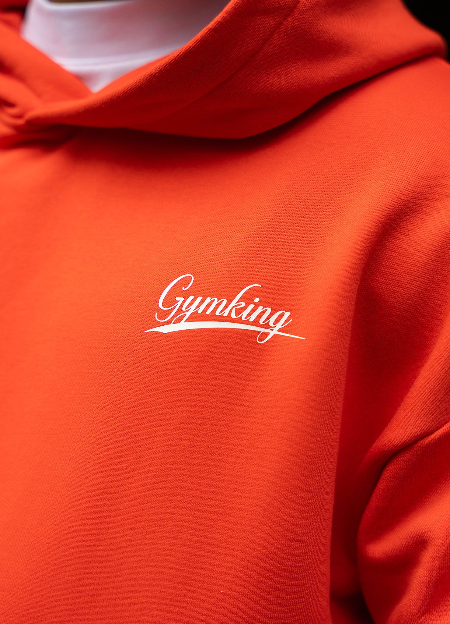 Gym King College Lightweight Hoodie - Lava Orange