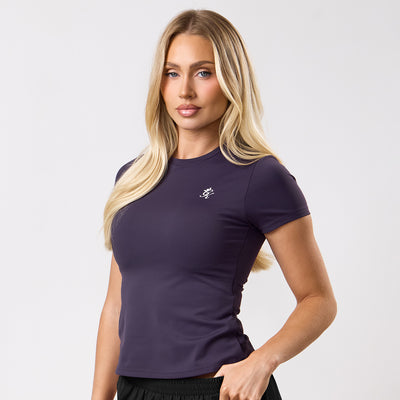 Gym King 365 Cap Sleeve Tee - Aubergine