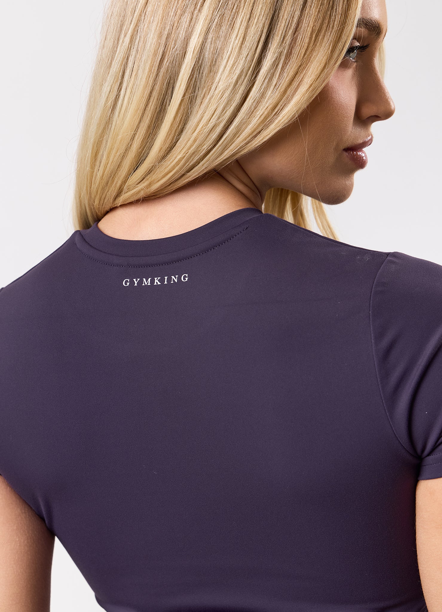 Gym King 365 Cap Sleeve Tee - Aubergine