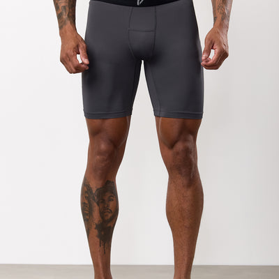 Gym King Fight Division Combat Compression Short - Graphite