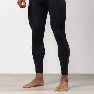 Gym King Fight Division Combat Compression Legging - Black
