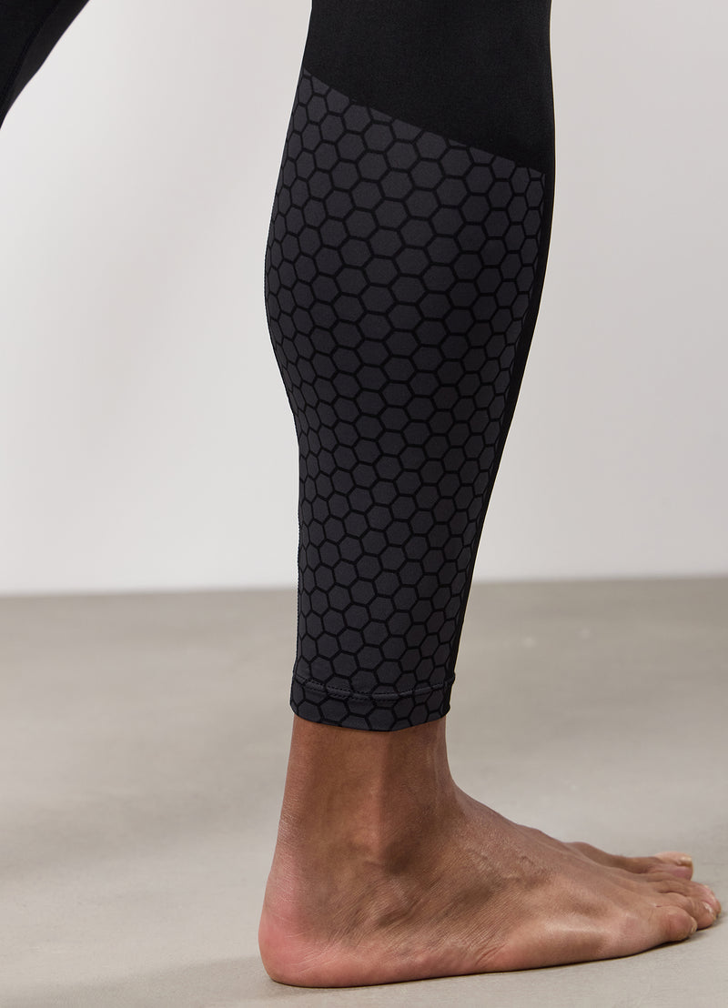 Gym King Fight Division Combat Compression Legging - Black