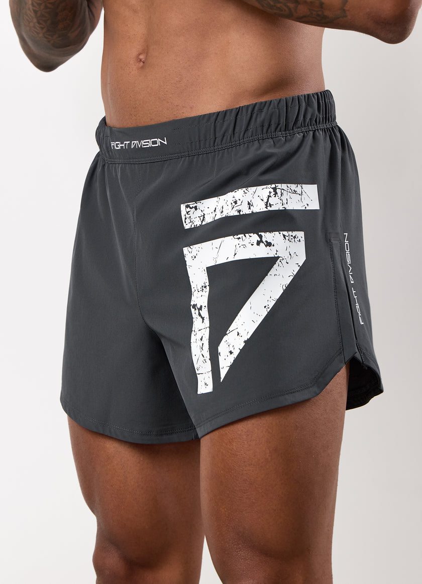 Gym King Fight Division Combat 5" Short - Graphite