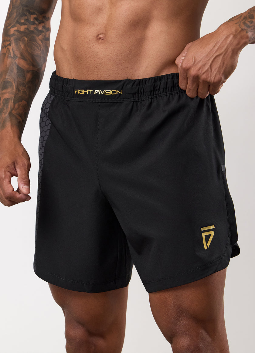 Gym King Fight Division Combat 7" Short - Black