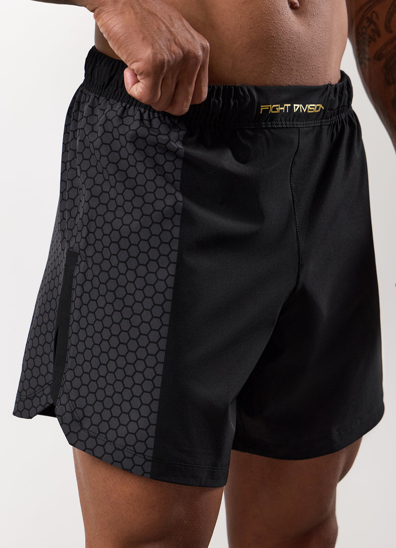 Gym King Fight Division Combat 7" Short - Black