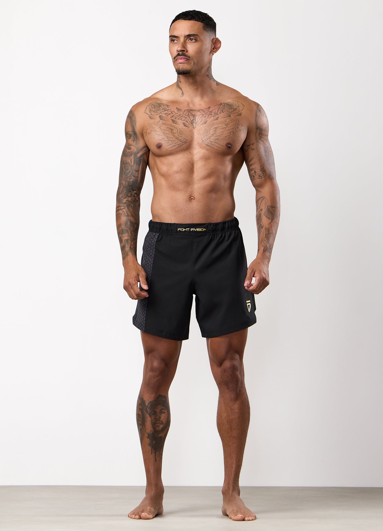 Gym King Fight Division Combat 7" Short - Black