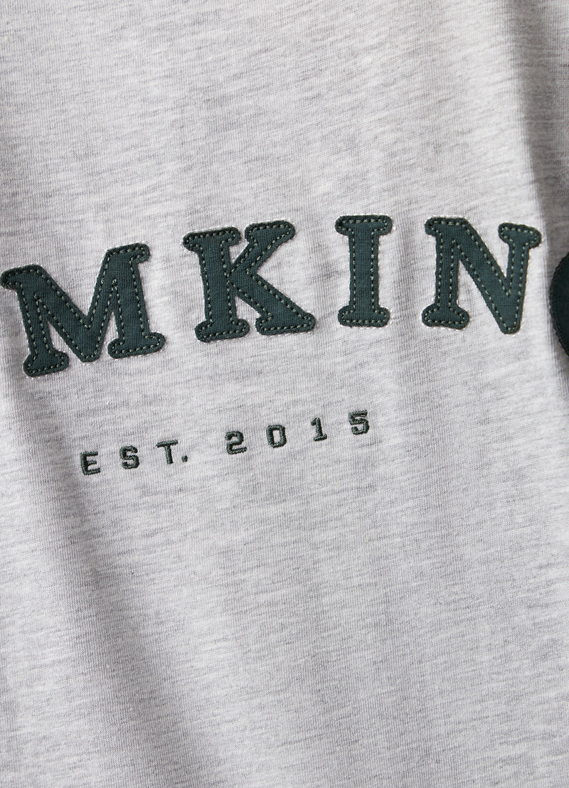 Gym King Compose Cotton BF Tee - Snow Marl