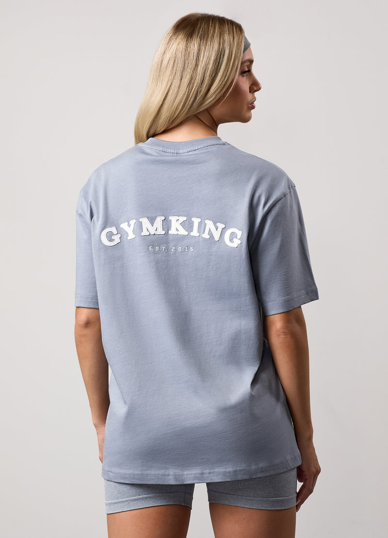 Gym King Compose Boyfriend Tee - Blue Mist