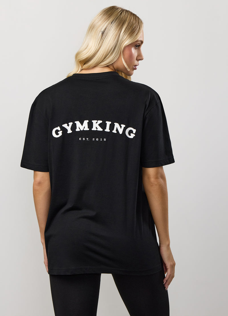 Gym King Compose Cotton BF Tee - Black