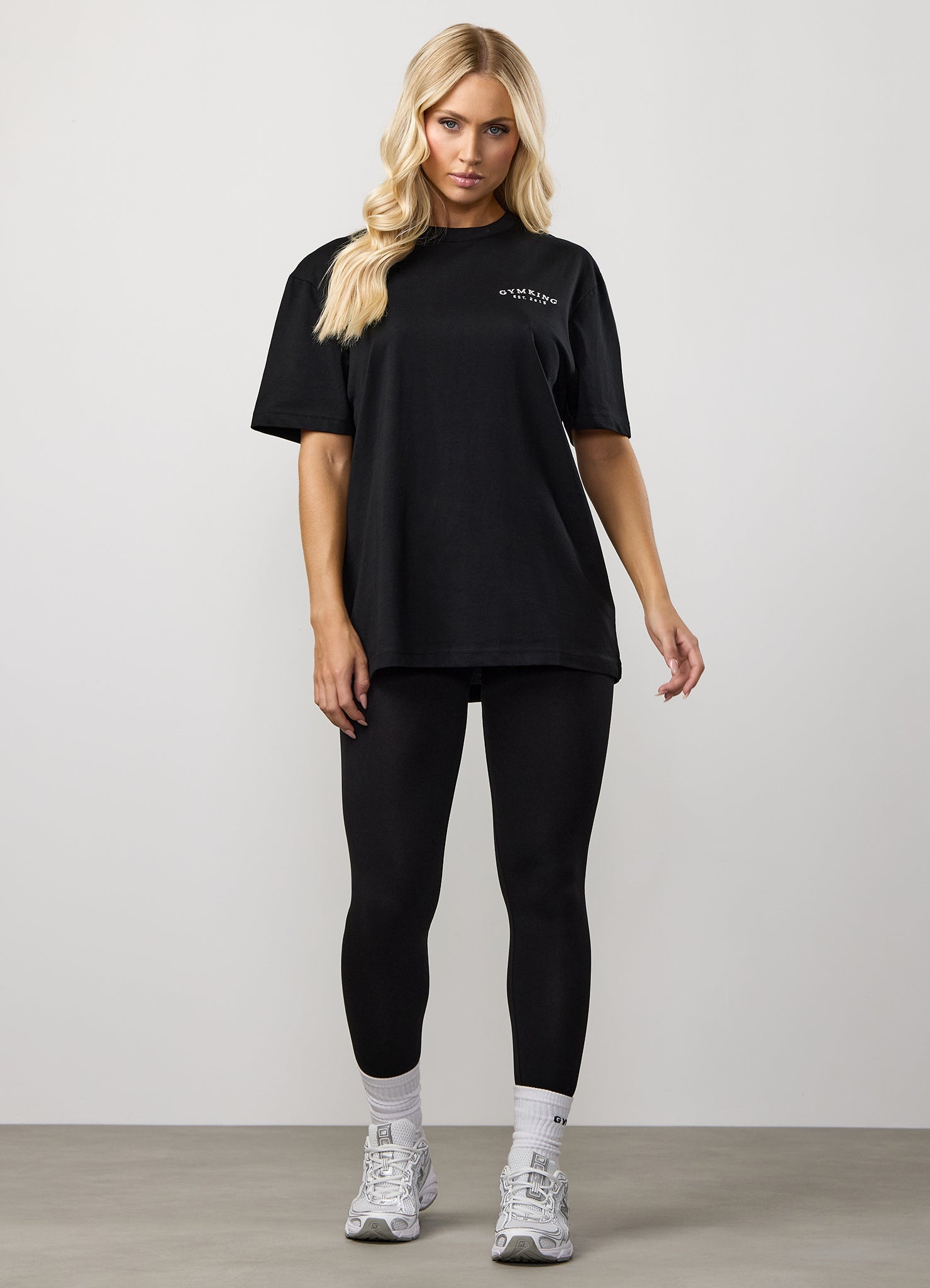 Gym King Compose Cotton Jersey Legging - Black