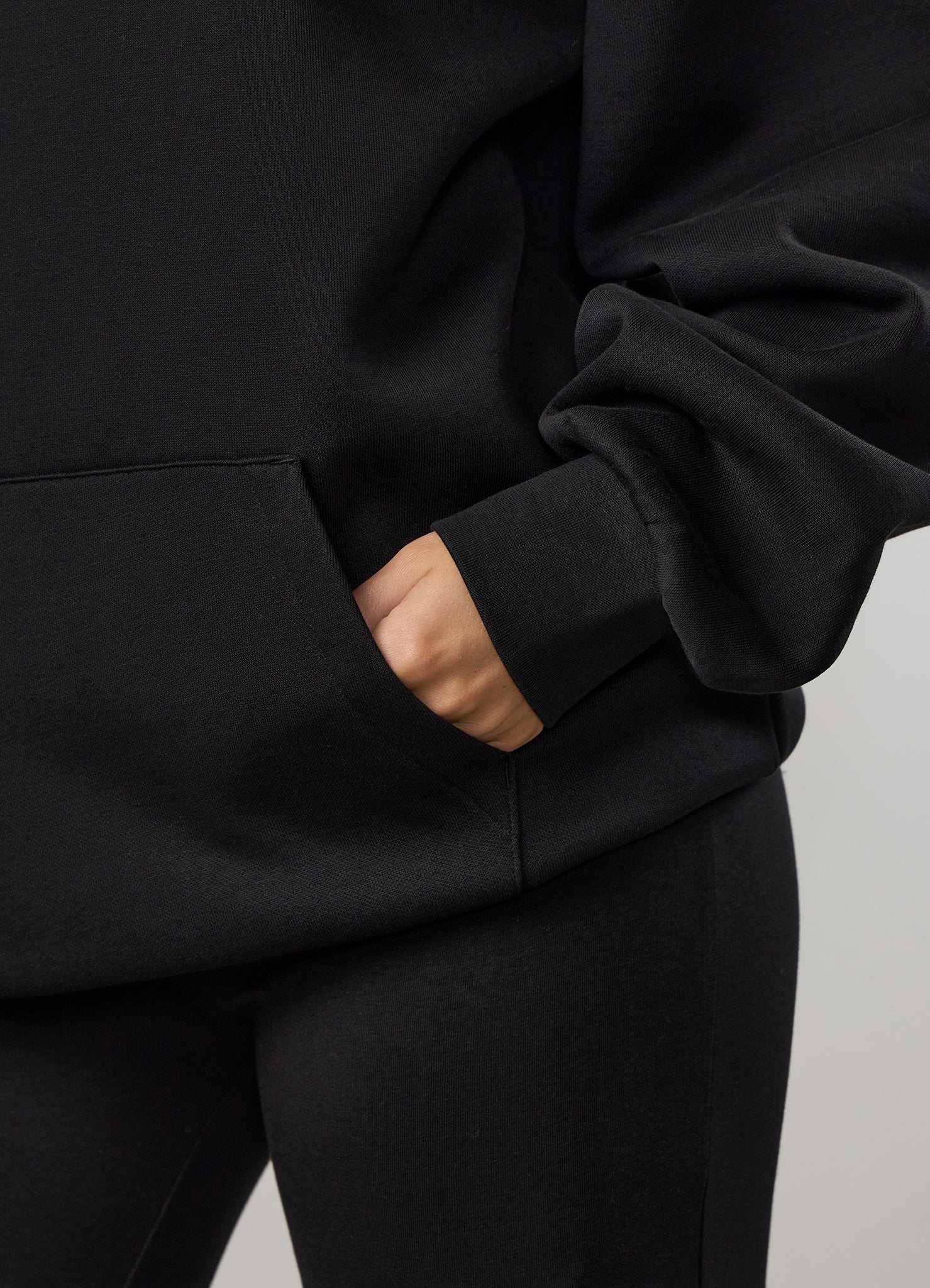 Gym King Compose Fleece Oversized Hood - Black