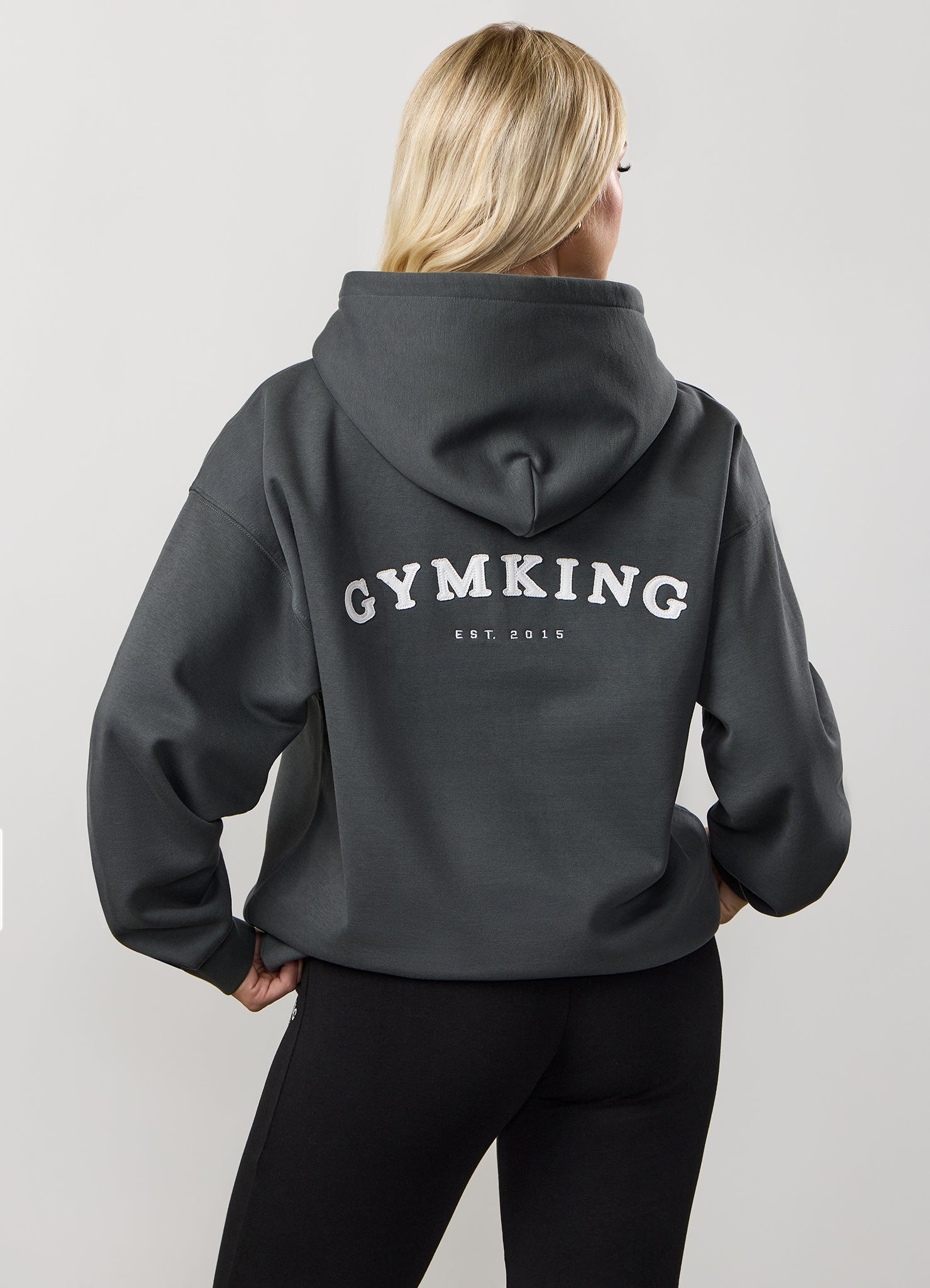 Gym King Compose Fleece Oversized Hood - Green Smoke