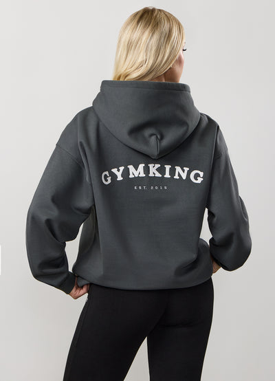 Gym King Compose Fleece Oversized Hood - Green Smoke