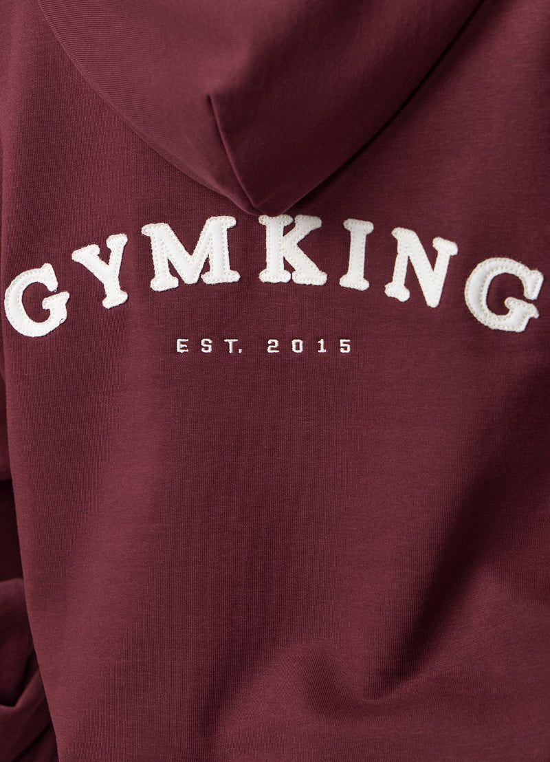 Gym King Compose Fleece Oversized Hood - Deep Cherry