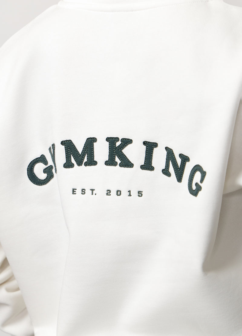 Gym King Compose Fleece 1/4 Zip Funnel - Cream