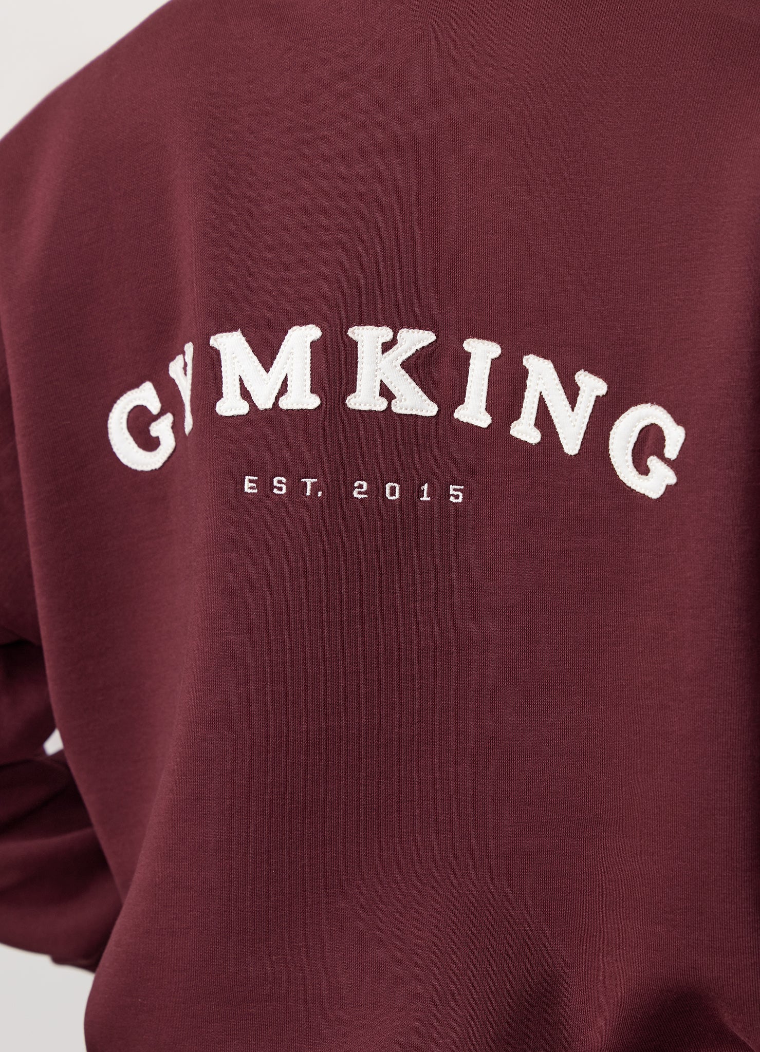Gym King Compose Fleece 1/4 Zip Funnel - Deep Cherry