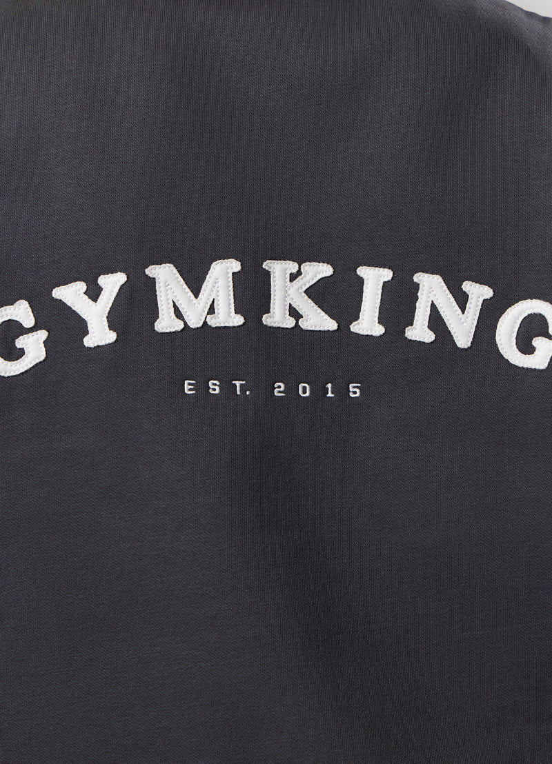 Gym King Compose Fleece 1/4 Zip Funnel - Dark Pewter
