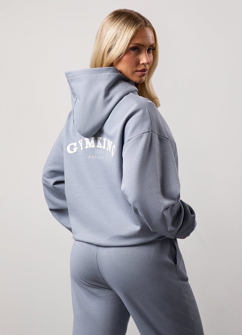 Gym King Compose Relaxed Fit Hood - Blue Mist