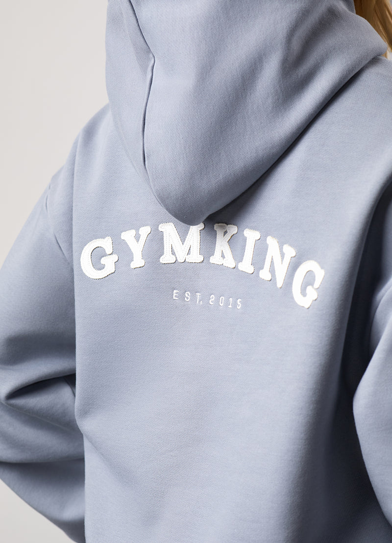 Gym King Compose Relaxed Fit Hood - Blue Mist