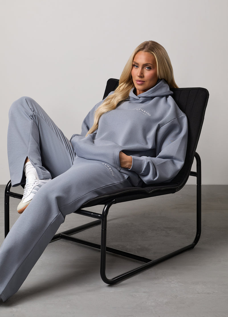 Gym King Compose Relaxed Fit Hood Tracksuit - Blue Mist