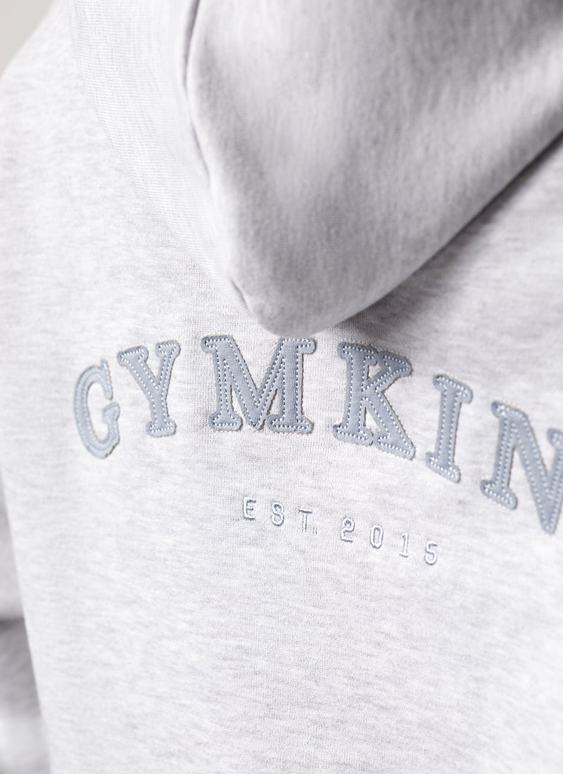 Gym King Compose Relaxed Fit Hood - Snow Marl