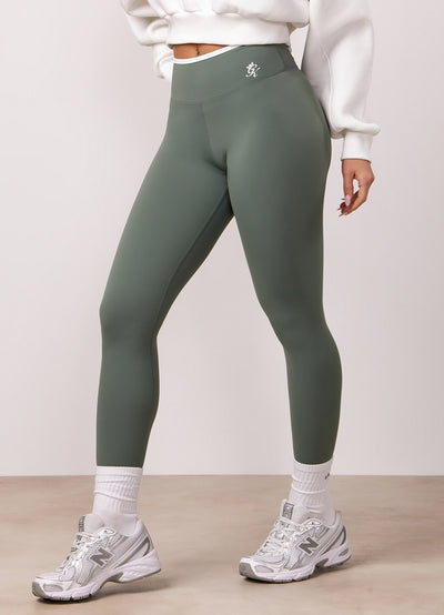 Gym King 365 Contrast Legging - Fern