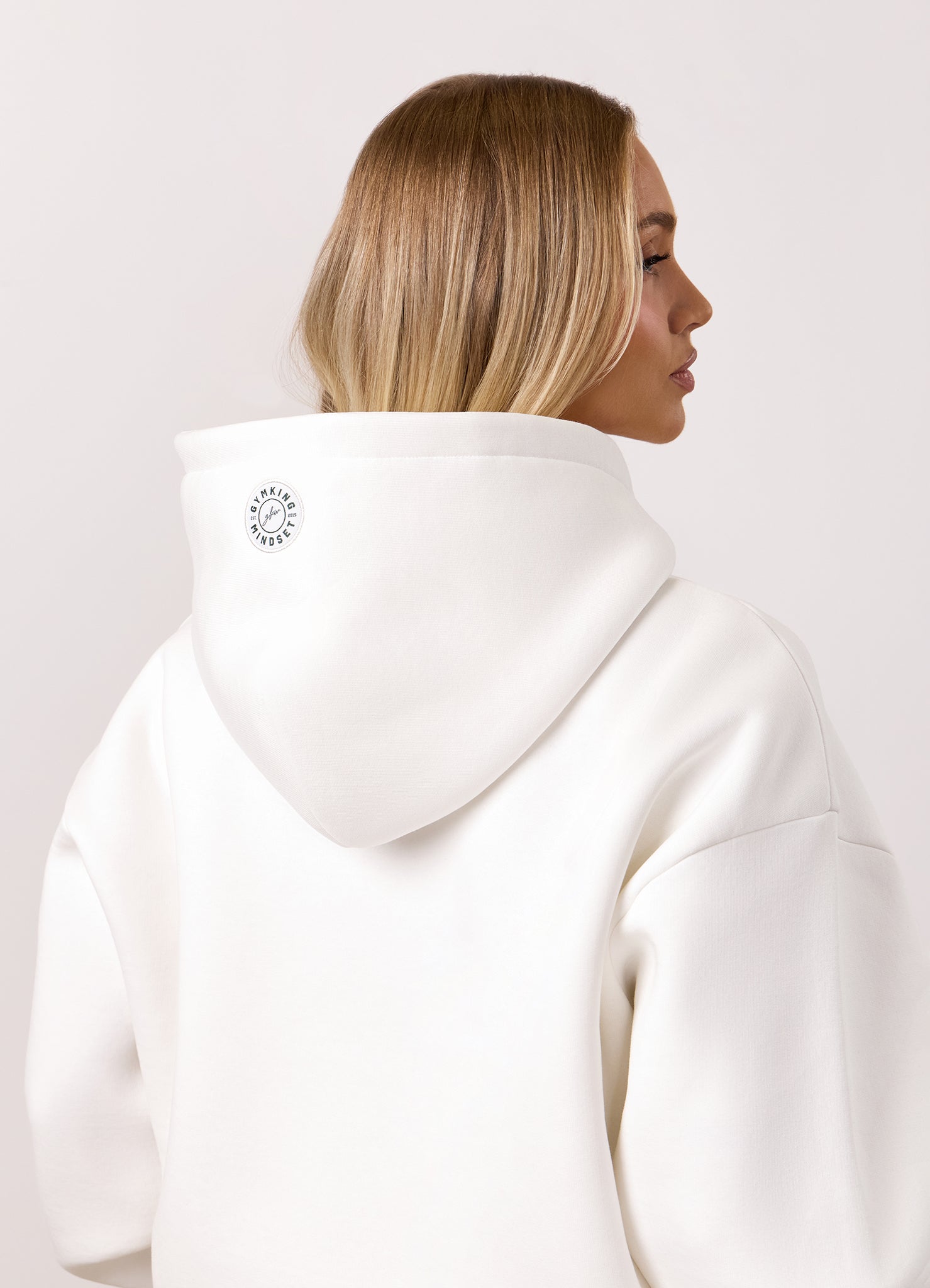 Gym King Composure Full Zip Hood - Cream