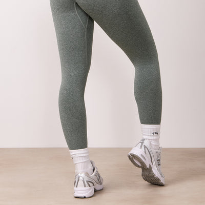 Gym King Sculpt Marl Seamless Legging - Fern Marl