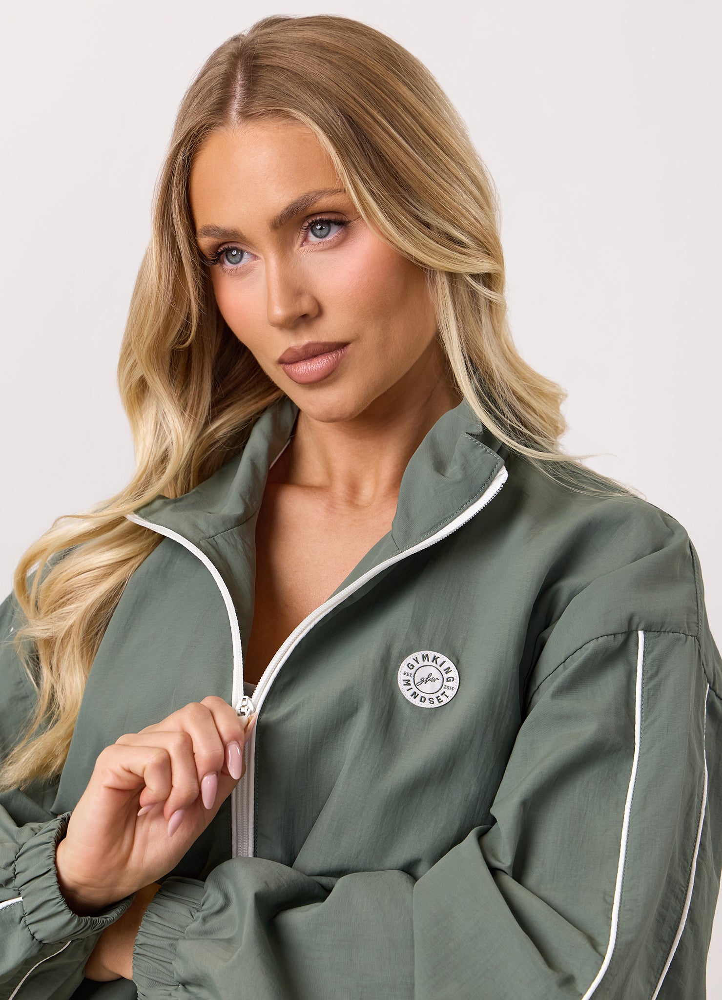 Gym King Composure Woven Jacket - Fern