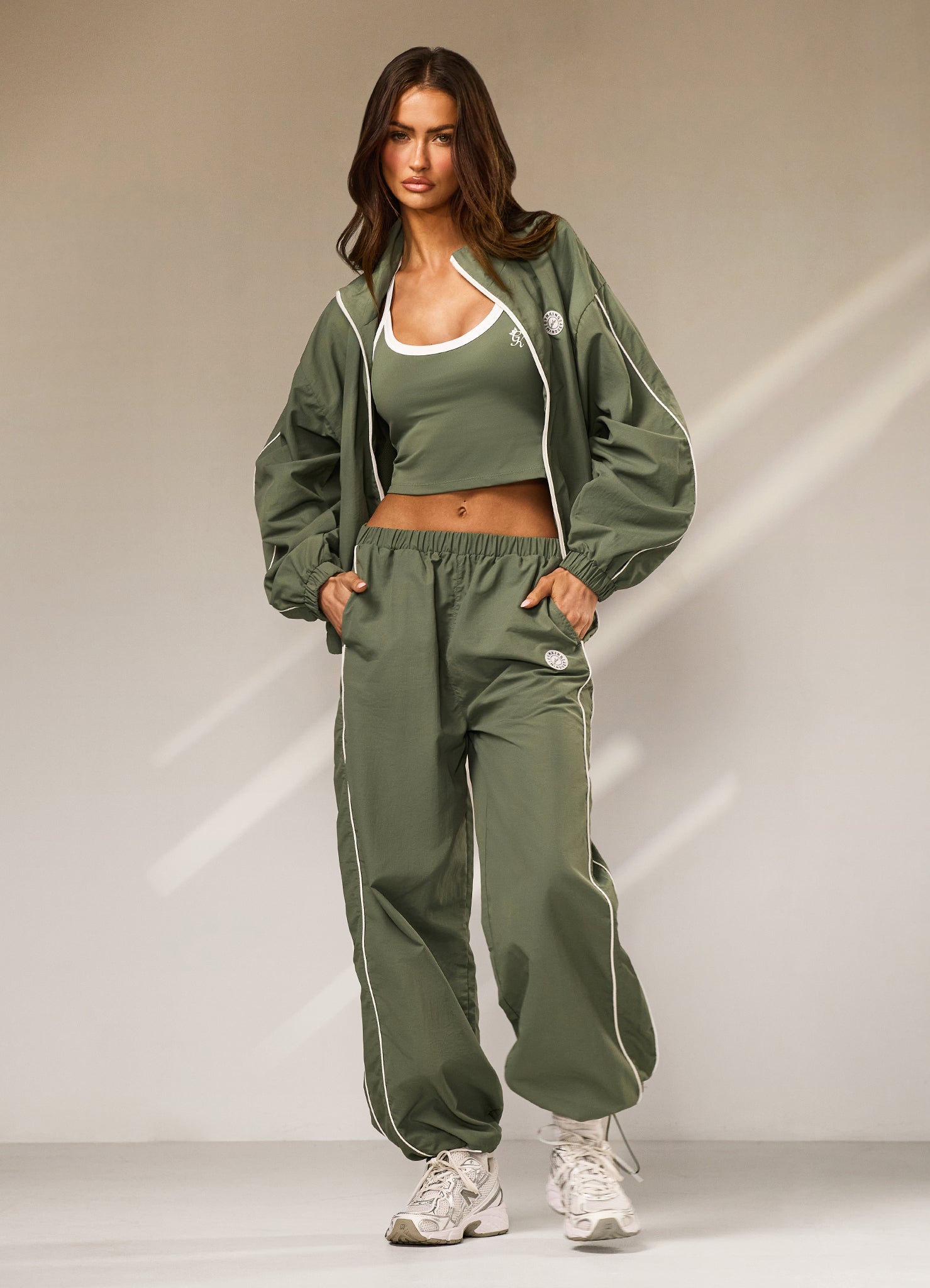 Gym King Composure Woven Tracksuit - Fern