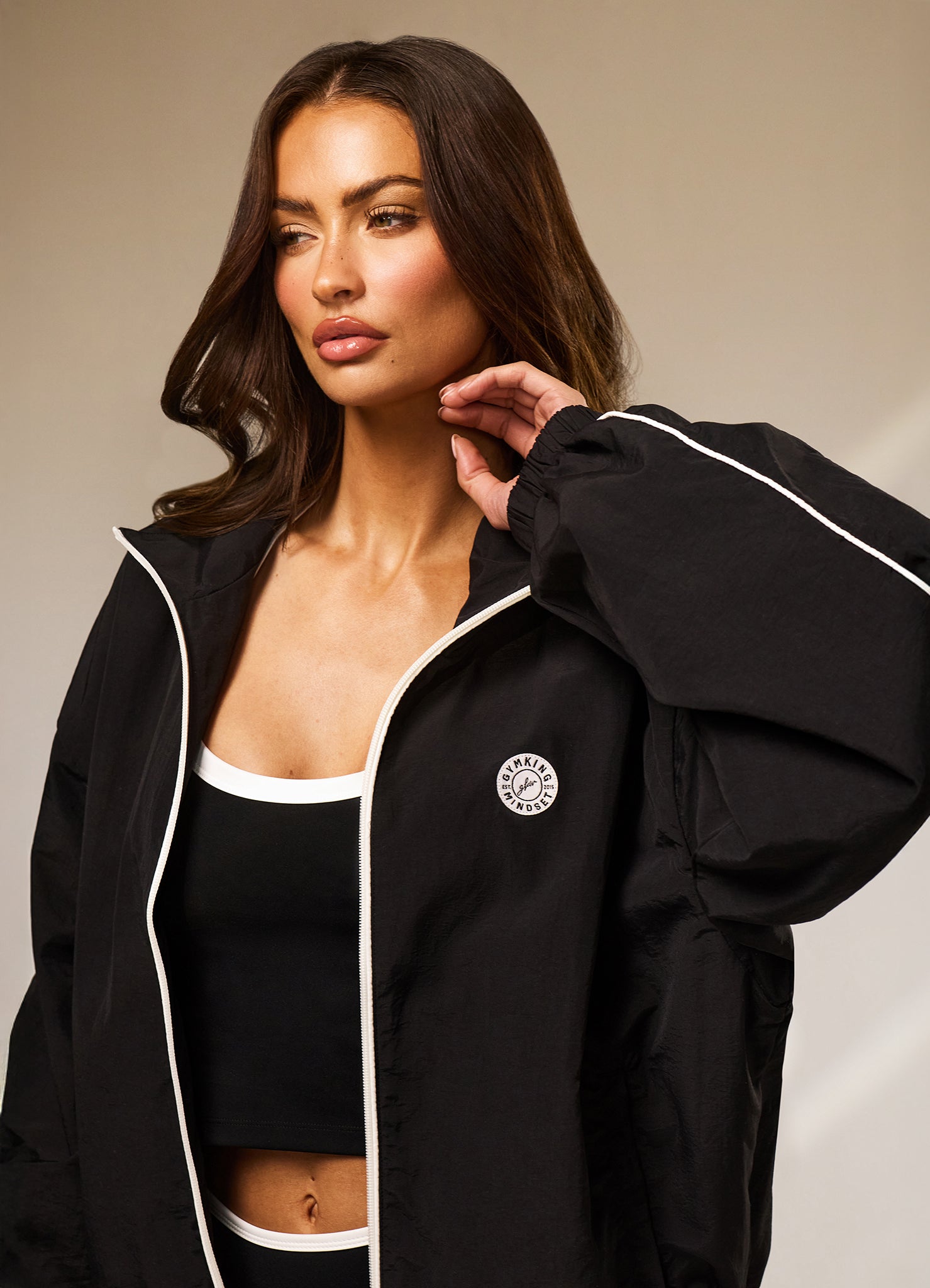 Gym King Composure Woven Jacket - Black