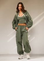 Gym King Composure Woven Jacket - Fern