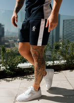 Gym King Contrast Panel Fleece Short - Navy/White thumbnail