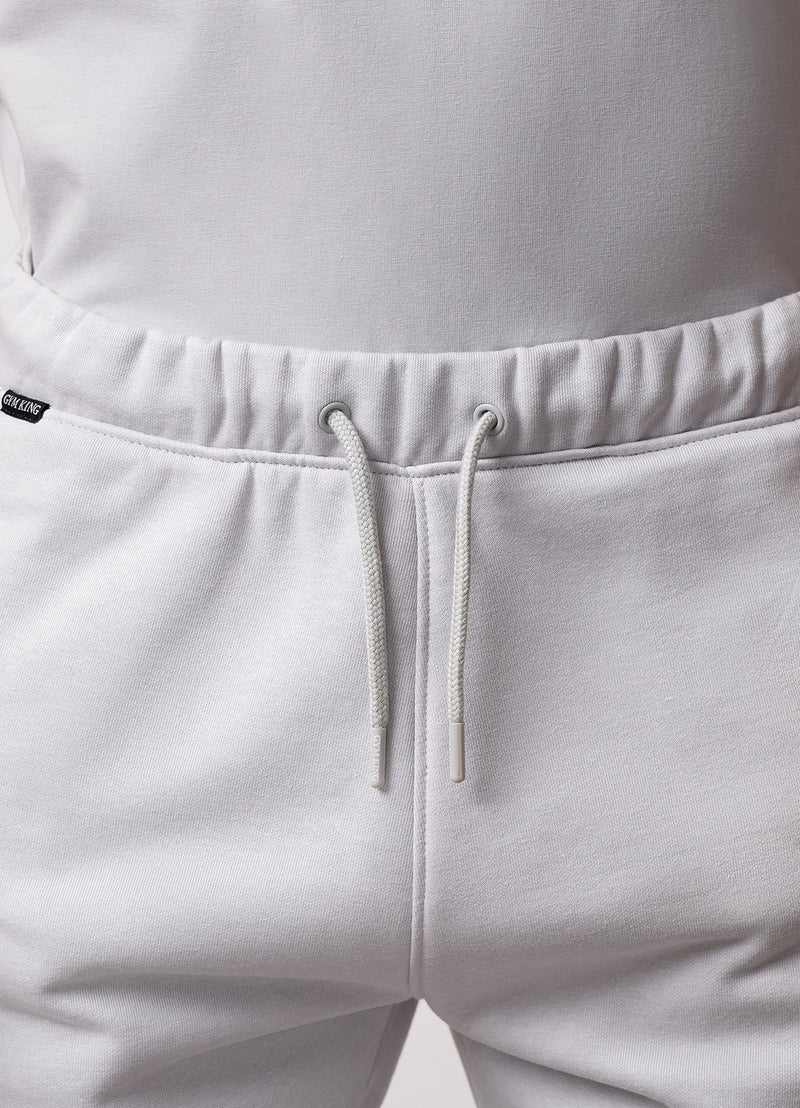 Gym King Contrast Panel Short - Light Grey/Sky Blue