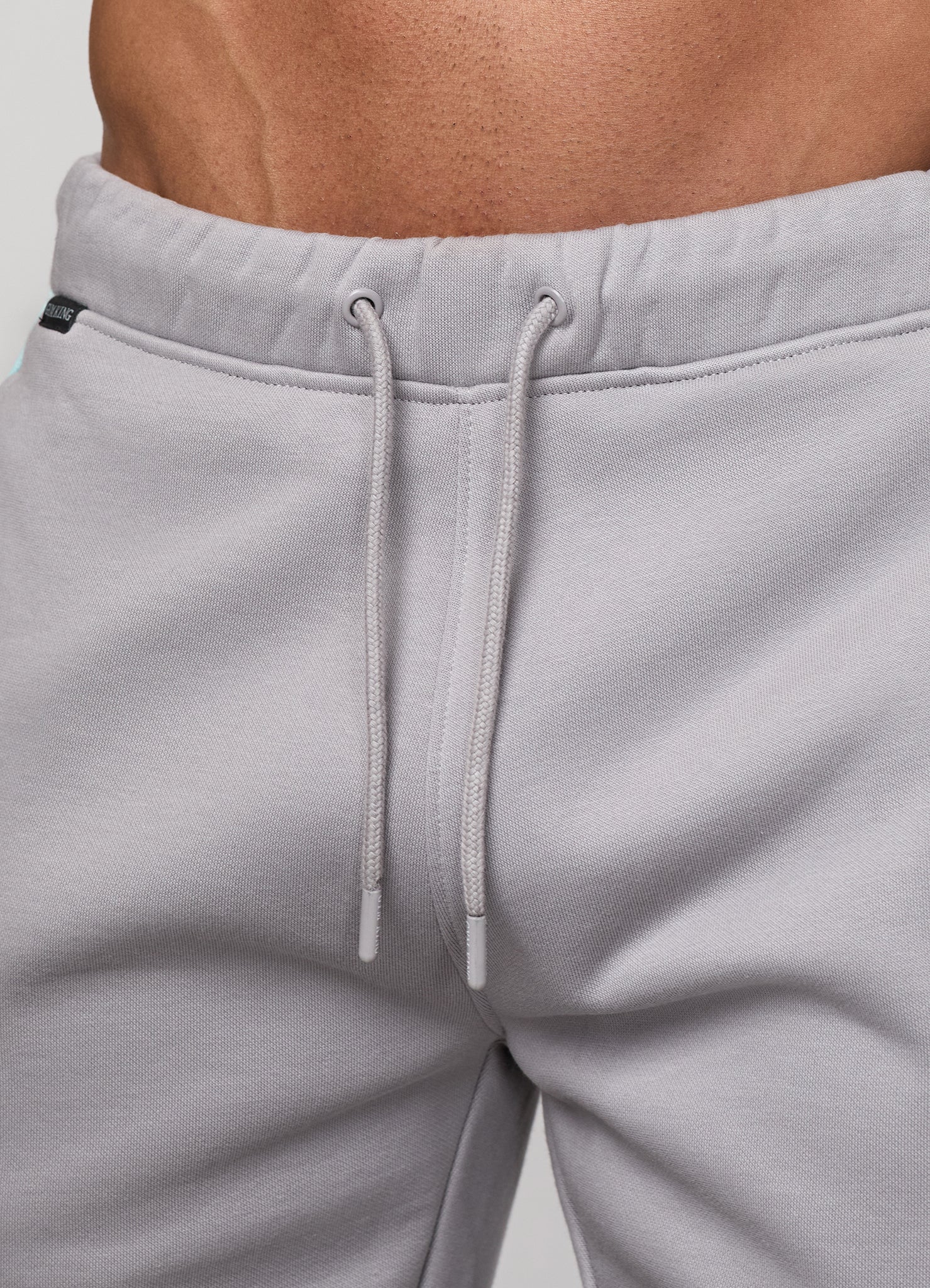 Gym King Contrast Panel Short - Urban Grey/Light Grey/Mint