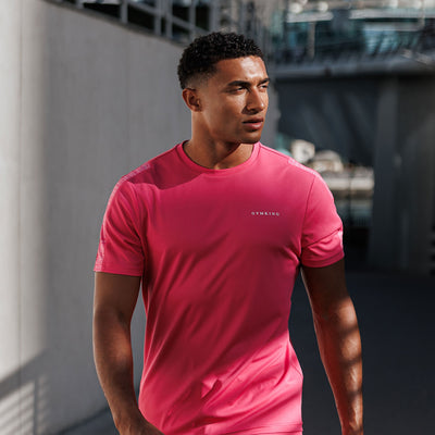 Gym King Core Plus Poly 2.0 Tee - Pink