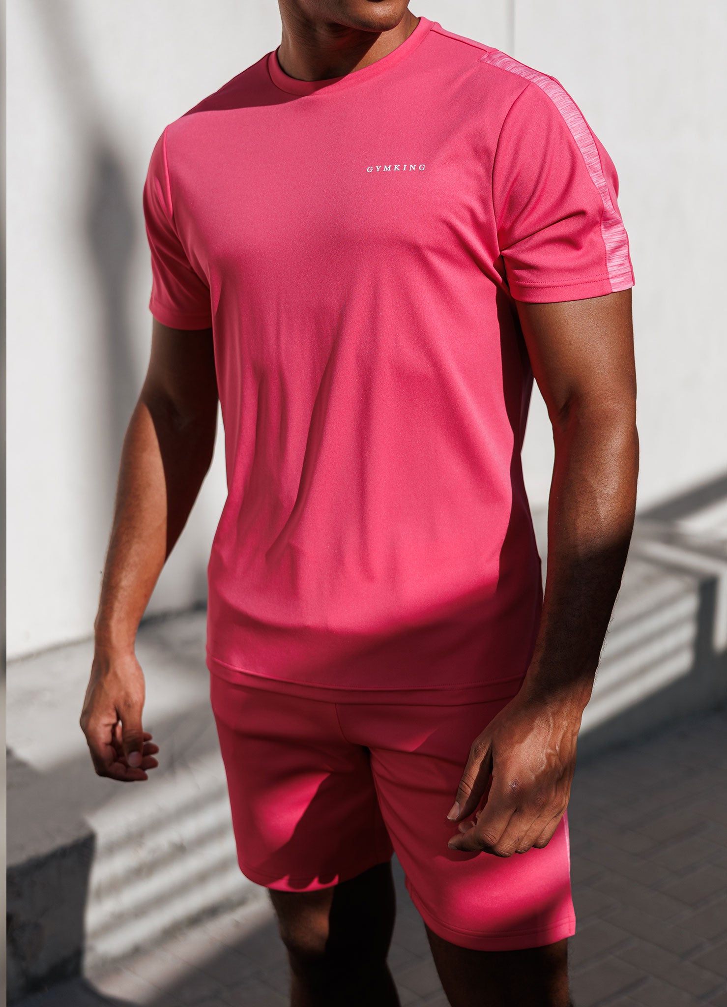 Gym King Core Plus Poly 2.0 Tee - Raspberry