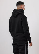 Gym King Core Piped Fleece Hood Tracksuit - Black