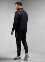 Gym King Core Piped Full Zip Tracksuit - Black
