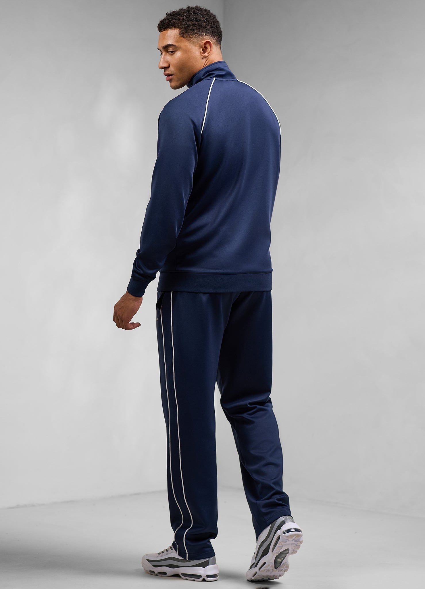 Gym King Core Piped Straight Leg Jogger - Navy