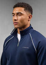 Gym King Core Piped Full Zip Tracksuit - Navy