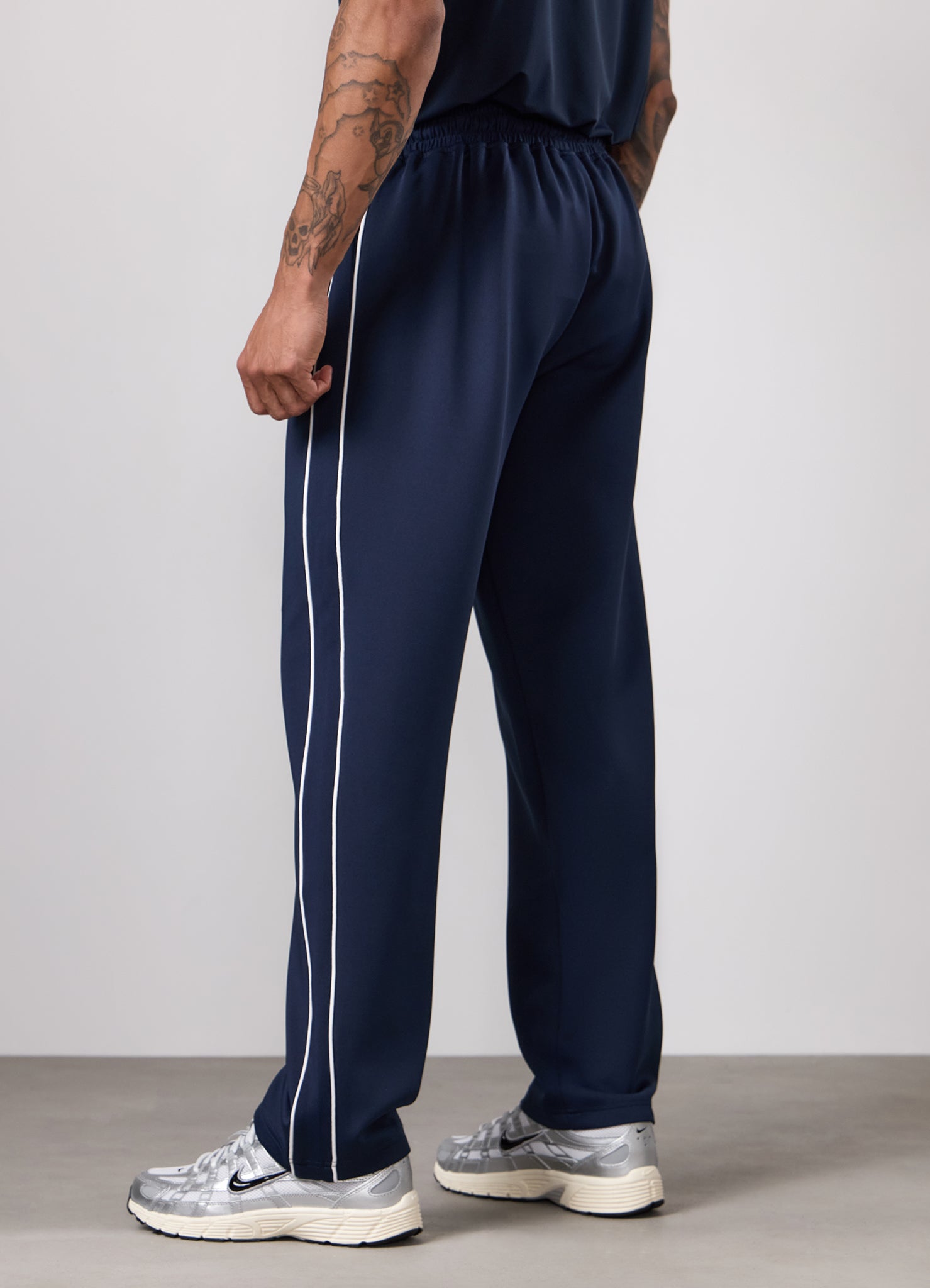 Gym King Core Piped Straight Leg Jogger - Navy
