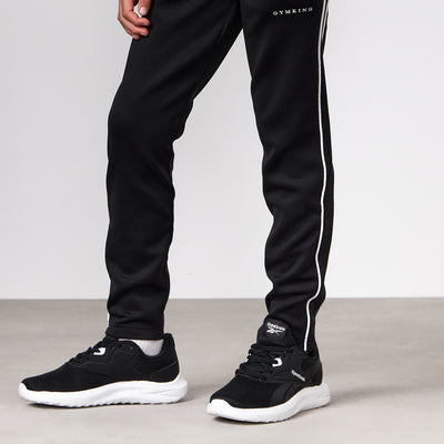 Gym King Kids Core Piped Tapered Leg Jogger - Black