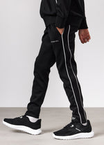 Gym King Kids Core Piped Full Zip Hood Tracksuit - Black