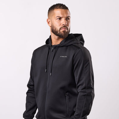 Gym King Core Plus Panel Hoodie - Black