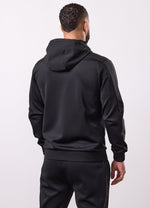 Gym King Core Plus Panel Full Zip Hood Tracksuit - Black