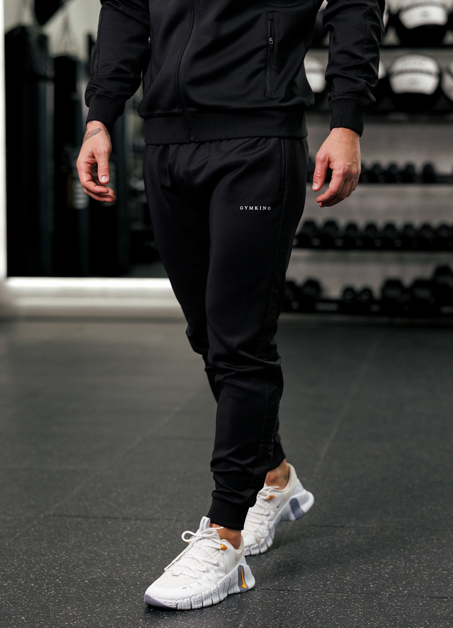 Gym King Core Plus Panel Jogger - Black